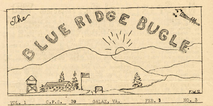 CPS Camp No. 39, The Blue Ridge Bugle